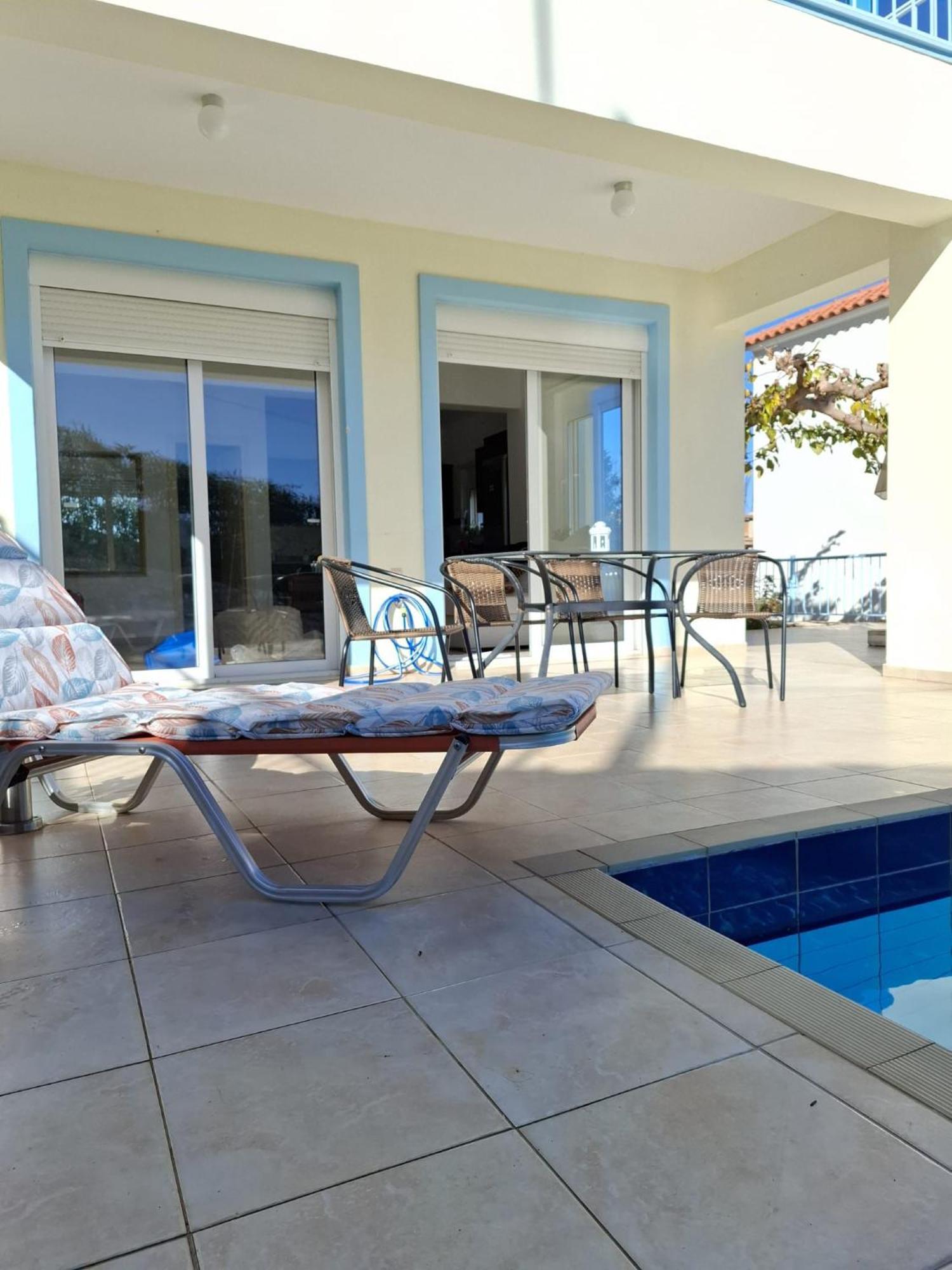 Вилла Breathtaking Sea And Mountain Views Kefalas Экстерьер фото